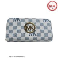 michael kors logo continental groot wit blauw portefeuilles Koop Goedkope a0f7z996